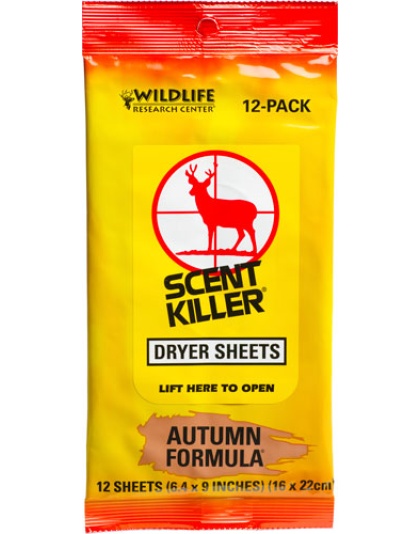 Wrc Dryer Sheets Scent Killer - Autumn Formula 12-pack