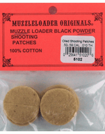 M-loader Original Oiled Patch - .50-.59 .010 100pk