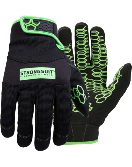 Strongsuit Grasper Gloves Blk - -green X-lrg Black Anti-slip