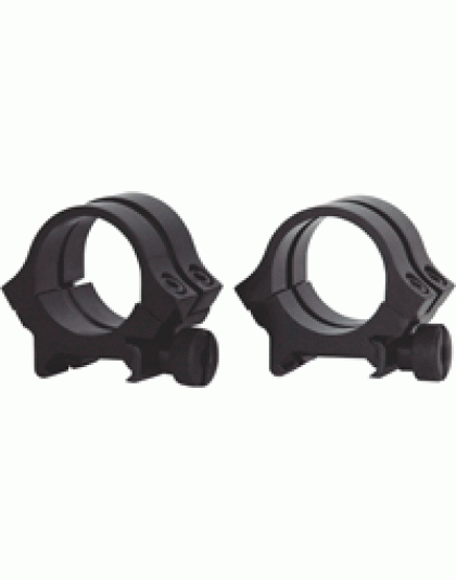 Weaver Rings Detachable Quad- - Lock 1" Medium Black .169"