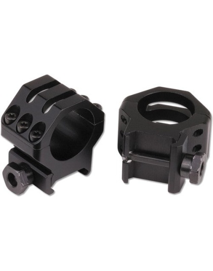 Weaver Rings 6-hole Tactical - 1" High Matte .400"