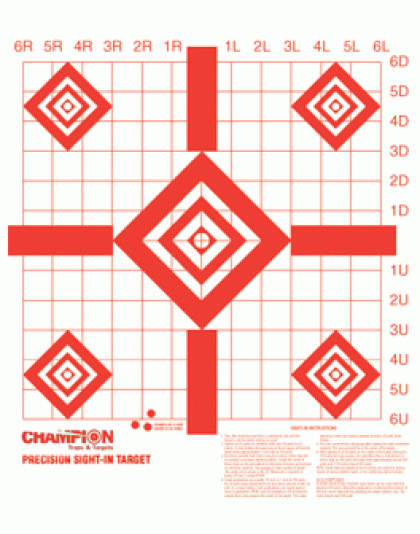 Champion Target Paper Redfield - Style Sight-in 100-pack