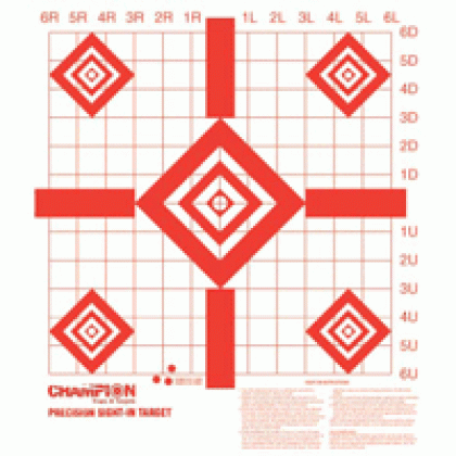 Champion Target Paper Redfield - Style Sight-in 10-pack